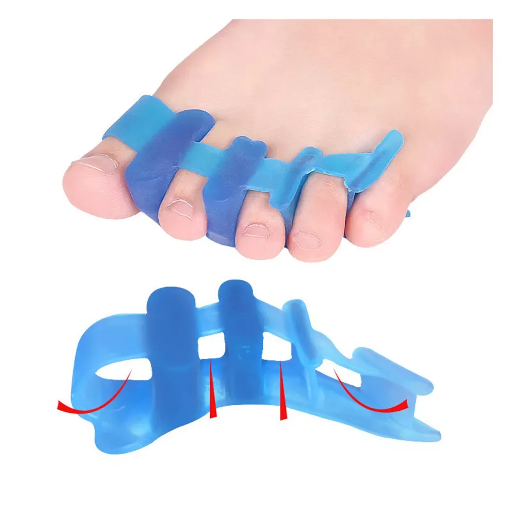 

NEW2023 Pair Toes Hallux Valgus Corrector Separator Straightener Foot Care Device Silicone Bunion Protector Fingers