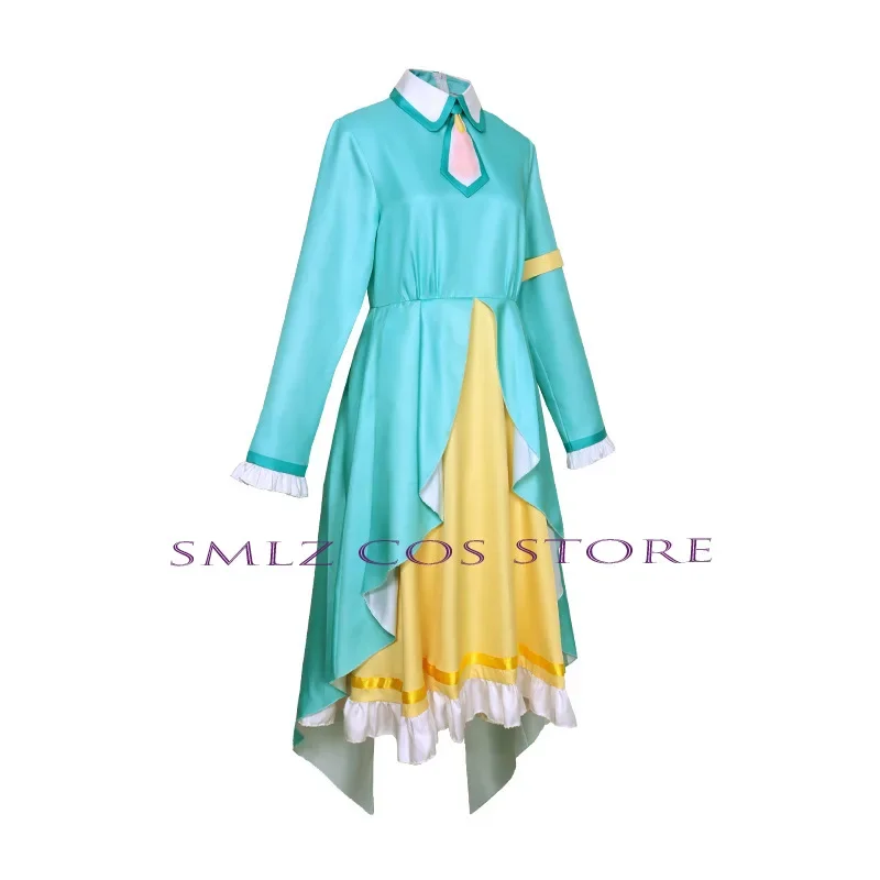 Аниме PJSK красочный сценический костюм Кусанаги Нене для косплея фильм длинное