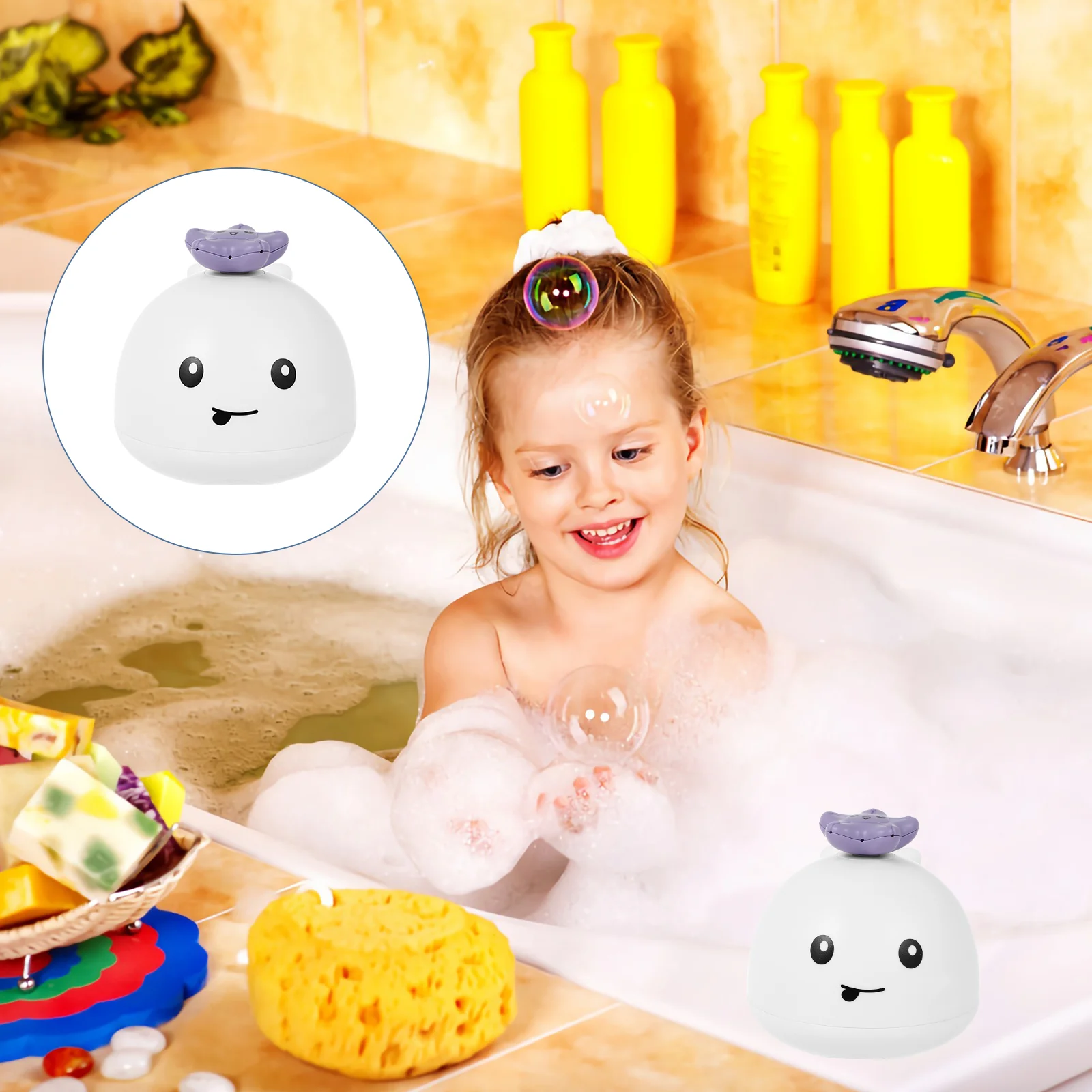 

Автоматический спринклер в форме Кита для купания детей, летняя вода для купания