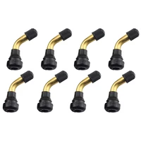 8pcs tyre valves stem right angle snap in rubber 90 degree brass for electric scooter and xiaomi m365 electric scooter