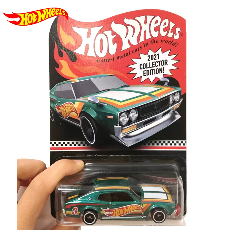 Original Hot Wheels Premium Car 2021 Collector Edition Diecast 1/64 Voiture Nissan Laurel 2000 SGX Kids Boys Toys for Children