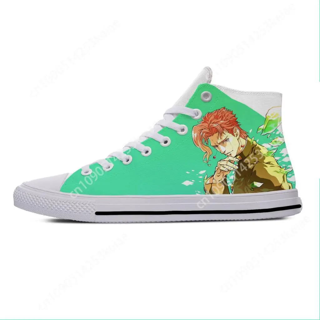 Аниме Jojo Bizarre Adventure Kakyoin Noriaki крутая повседневная тканевая обувь высокие легкие