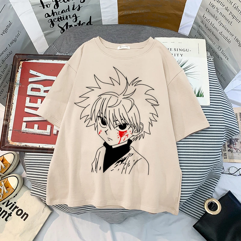 Hunter X Аниме одежда для женщин Графические футболки Готический кавайный Харадзюку