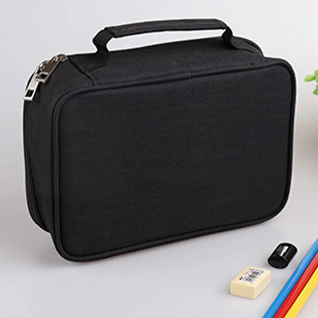 

School 72 Holes Pencil Cases Capacity Pen Box Fabric Storage Bag Girls
