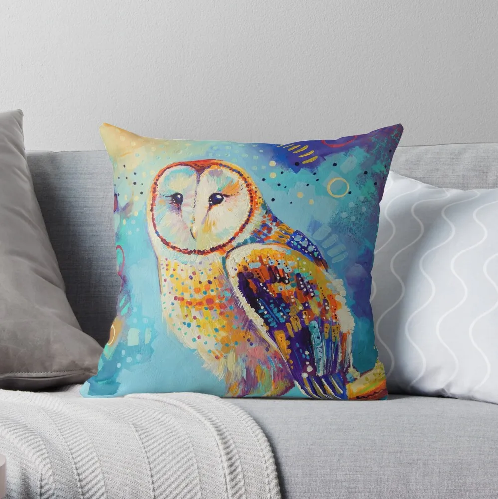 

Barn Owl Throw Pillow 100% Cotton Decor Pillow Case Home Cushion Cover 45*45cm