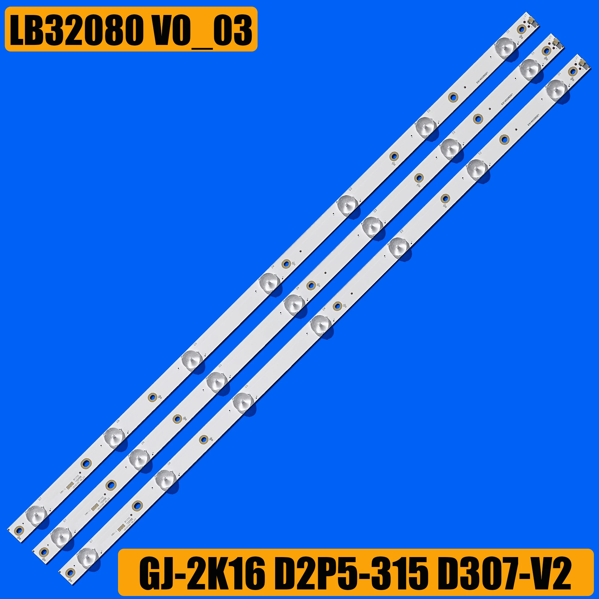 

1/5/15 Комплект светодиодной подсветки для 32LJ550B-SA 32LJ500V 32LH500D GJ-2K16 GEMINI-315 32PFS6401 KDL-32R330D 32PHS5301 32PFS5501 LB32080 V0