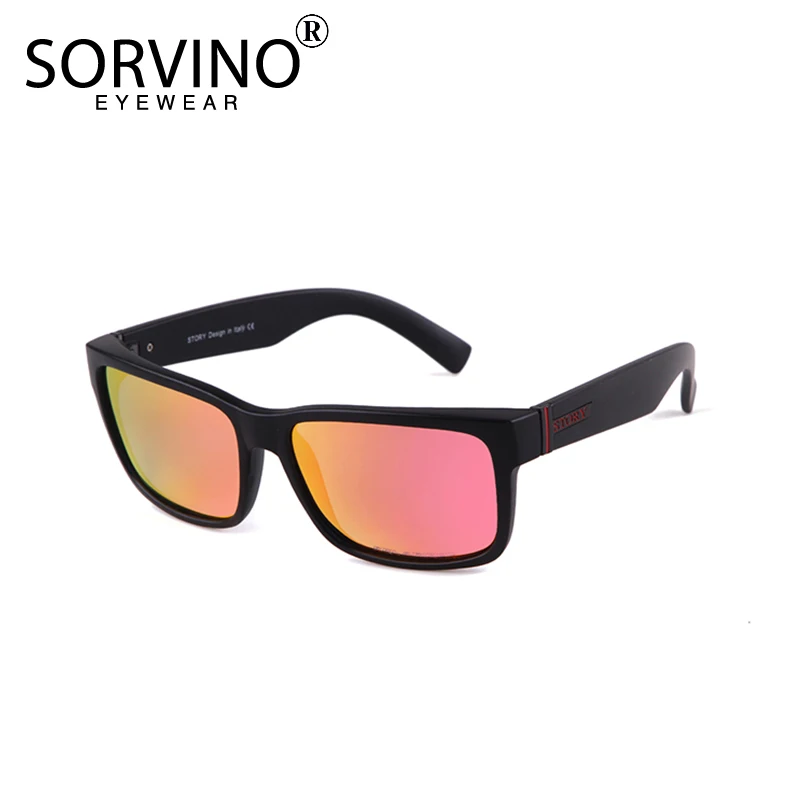 

SORVINO классические квадратные поляризованные солнцезащитные очки для мужчин и женщин, фирменный дизайн, Спортивные Универсальные Зеркальные прямоугольные солнцезащитные очки для мужчин