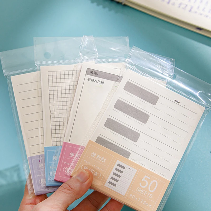 

50 Sheets Memo Pad To Do List Check List Shopping List Sticky Notes Notepad School Office Supplies Stationery