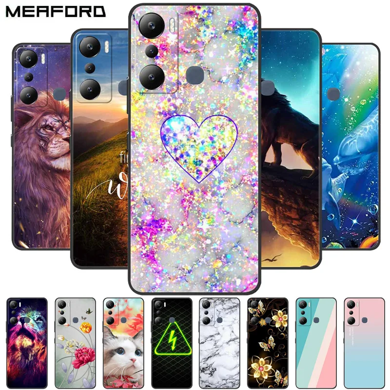 

For Infinix Hot 20i Case Cover Bumper On For Infinix Hot 20i TPU Soft Silicone Back Cover Case Hot20i X665C X665E Coque Fundas