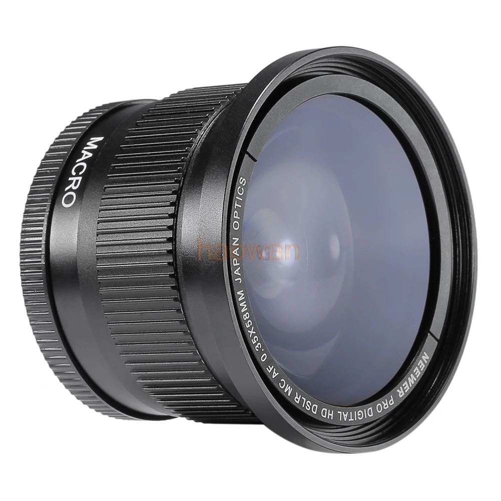 Широкоугольный объектив рыбий глаз для камеры canon 5d3 6d 7d 60d 70d 80d 650d 700d 600d 550d 1000d 760d 58