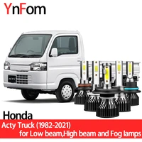 ynfom led headlights kit for honda acty truck ta ha 1982 2021 low beamhigh beamfog lampcar accessoriescar headlight bulbs