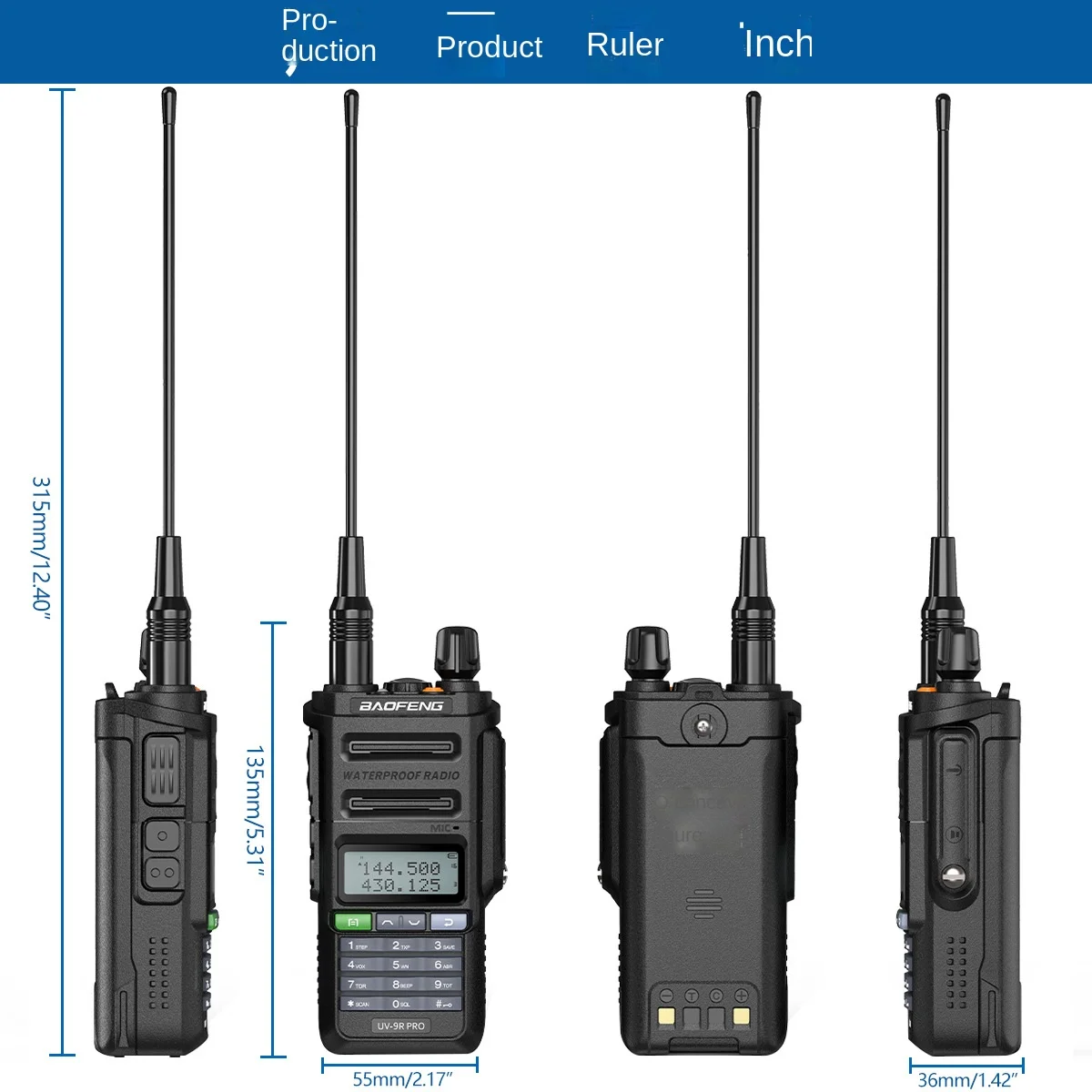 Baofeng Uv9r Pro Waterproof Interphone Marine VHF Uv-9r Plus Upgraded Version