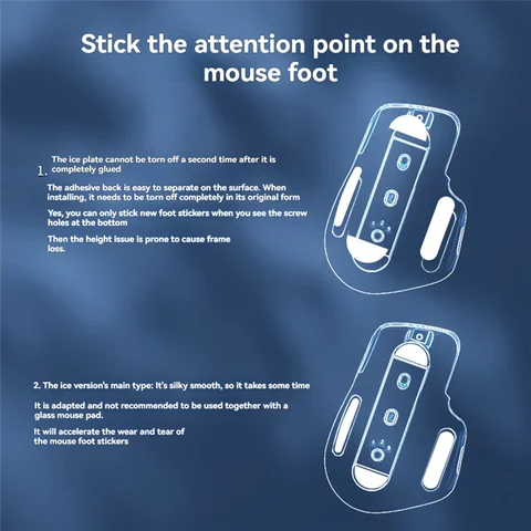 Компактные подушечки для ножек мыши Logitech MX Master 3S, гладкие и прочные аксессуары для мыши, улучшите свои впечатления от мыши