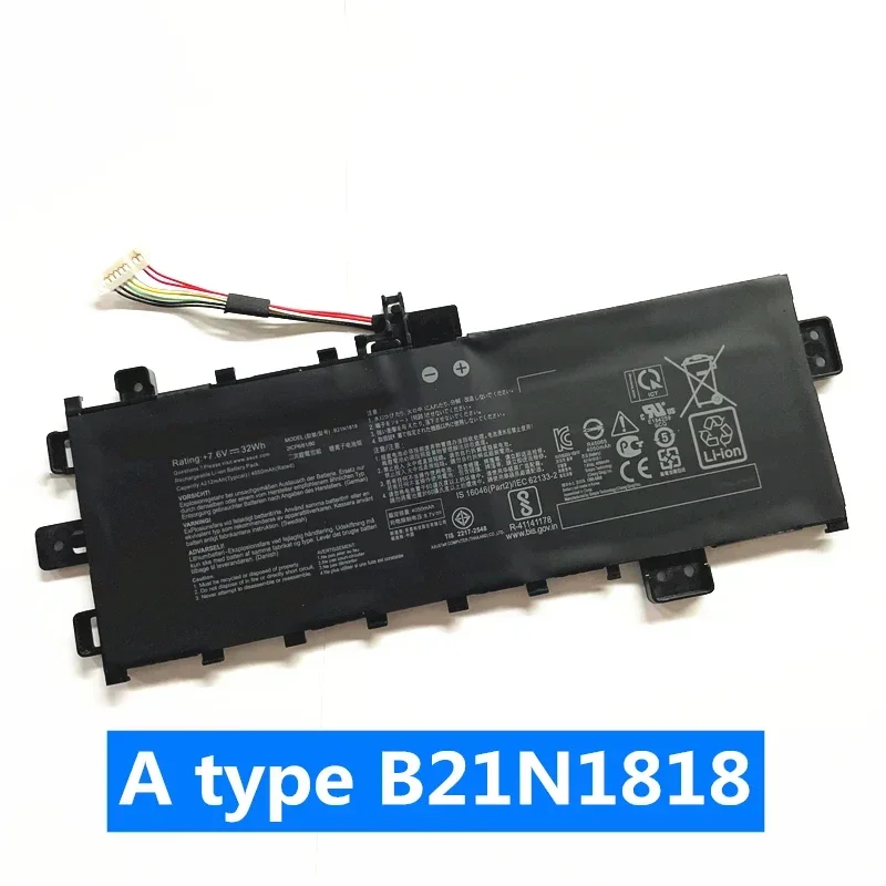 C21N1818 B21N1818 Аккумулятор для ноутбука Asus VivoBook Pro 14 15 X412 A412 X512 X509 X409 F509 F409 V4000F V5000F U4100U