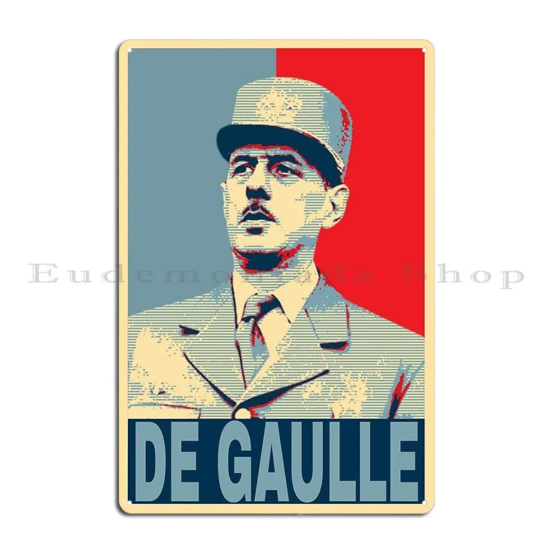 

Металлическая вывеска Charles De Gaulle