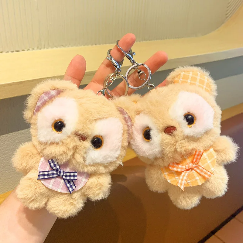 

2023 Cartoon Plush Stuffed Doll Cute Owl Animals Backpack Pendant Creative Decoration Exquisite Keychain Gifts for Boys and Girl