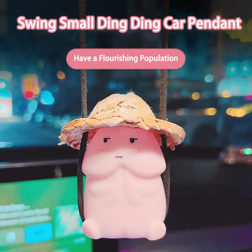 Подвеска для зеркала заднего вида, милая Автомобильная подвеска для свиньи, украшение для интерьера, креативный подарок
