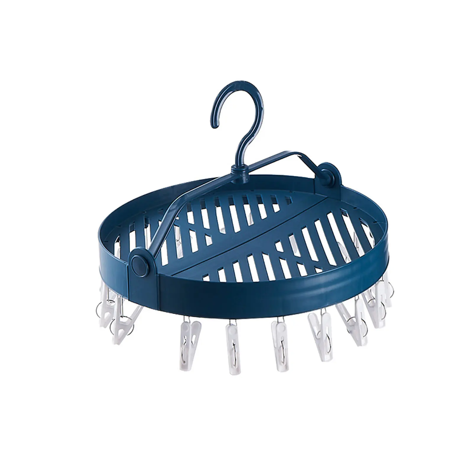 

Plastic Foldable Laundry Drying Rack Sturdy Durable Drying Hangers for Hanging Socks Underwears