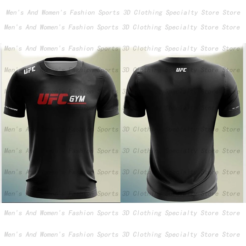 2025Летняя быстросохнущая дышащая футболка UFC Battle 3D Fighting с короткими рукавами, новый мужской топ для экстремальных видов спорта на открытом воздухе с коротким рукавом (art.: 3920cf5d28ea8) - 3920cf5d28ea8