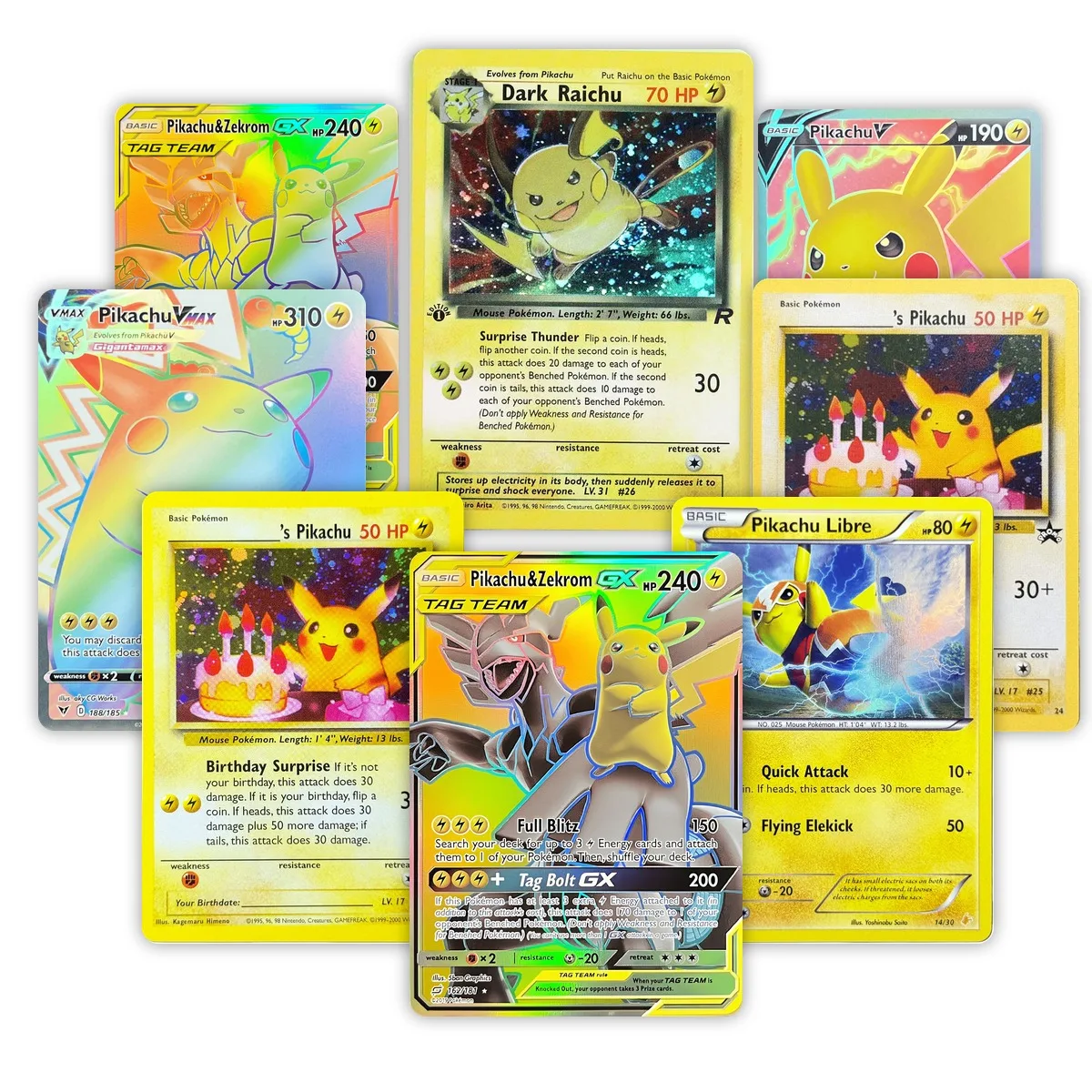 Фото PKM Proxy Team Rocket(RO) Team Up(TEU) Vivid Voltage(VIV) Пикачу/Райчу Голографические и Неголографические Редкие Коллекционные Карты, Подарки и Игрушки PTCG №1