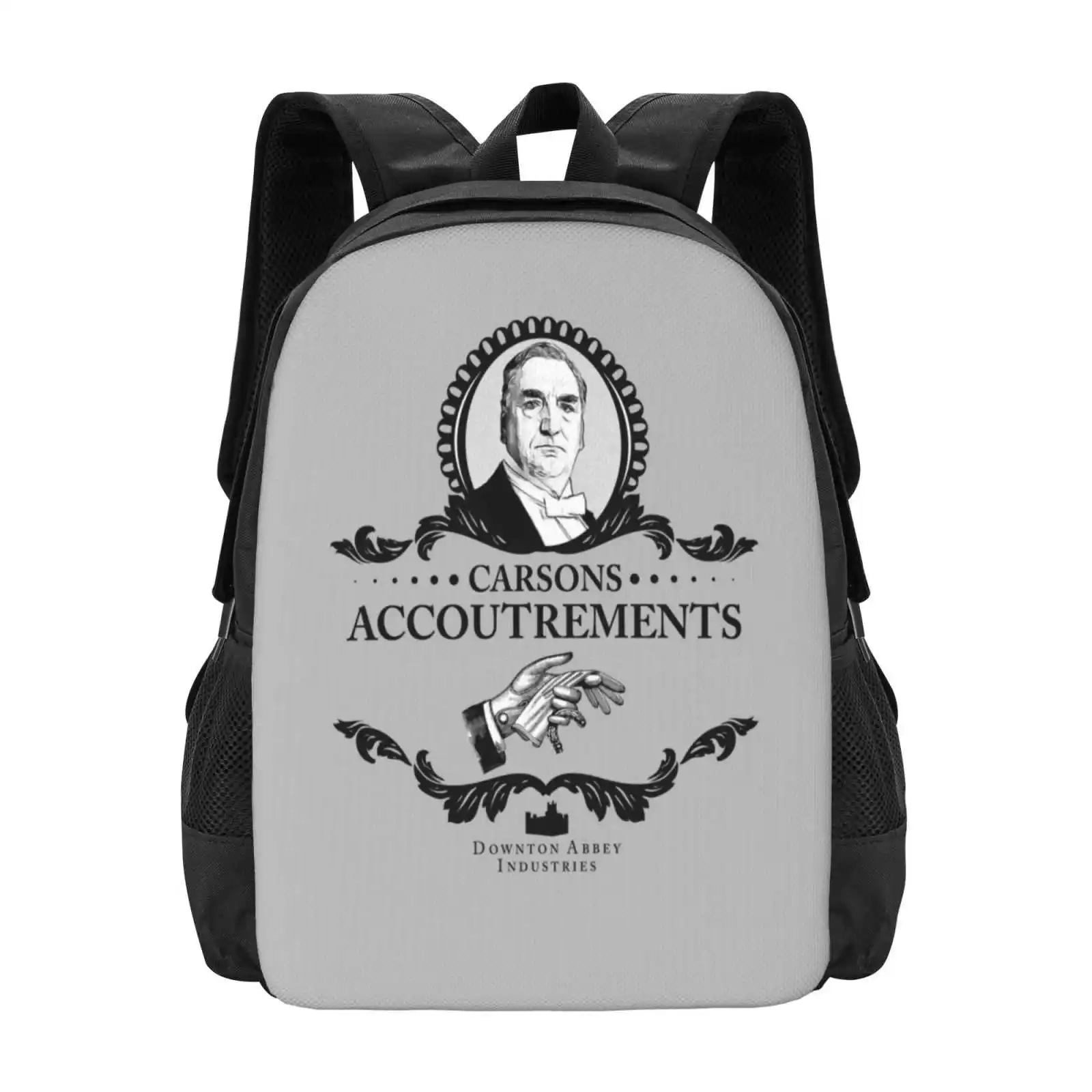 

Carsons Accoutrements-Downton Abbey Industries Large Capacity School Backpack Laptop Bags Downton Abbey Carson Obrien Mathew