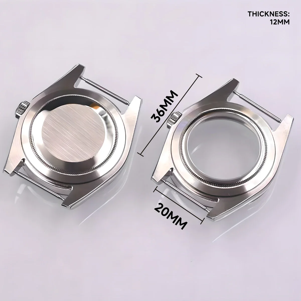 Часы из нержавеющей стали с сапфировым стеклом 36 мм