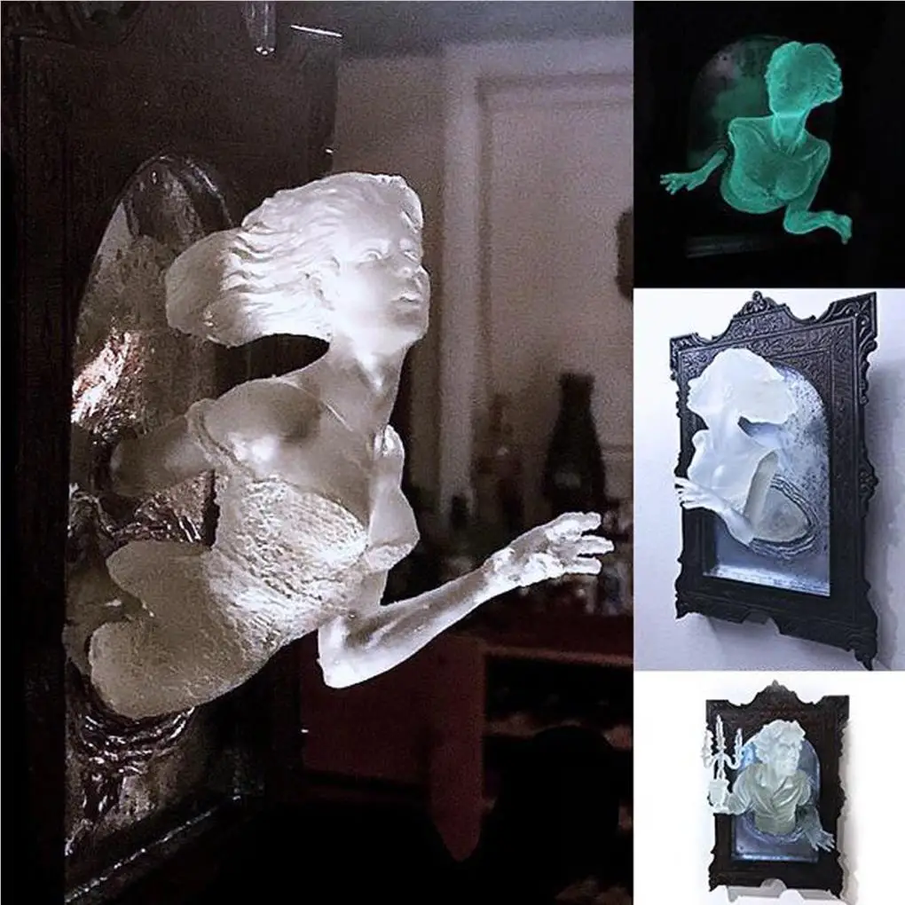 

Настенная скульптура, светящаяся рамка для дисплея, подвески «сделай сам», украшения для дома, Светящиеся современные украшения для Хэллоу...