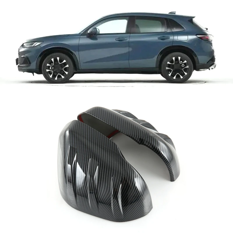 

Car Carbon Fiber ABS Rearview Mirror Cover Trim Stickers For Honda ZRV ZR-V 2022