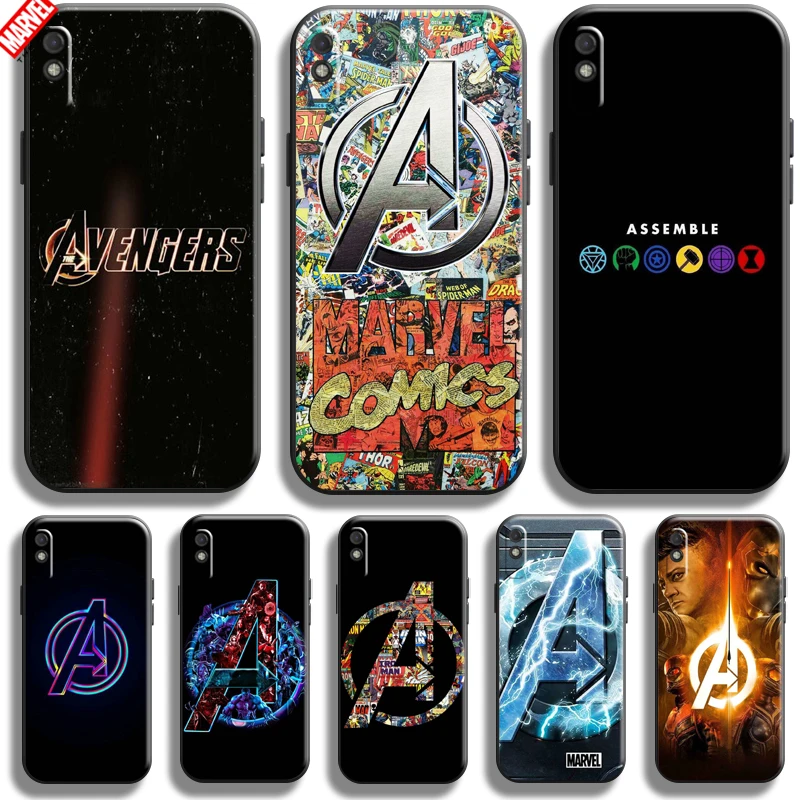 

Marvel Avengers Logo For Xiaomi Redmi 9AT Phone Case 6.53 Inch Soft Silicon Coque Cover Black Funda Thor Comics