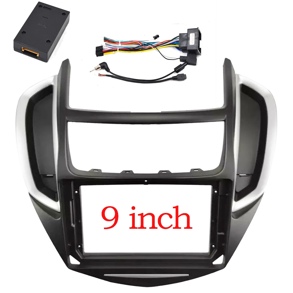 

9 inch Car Fascia For CHEVROLET Tracker 2014 2015 2016 Car dvd frame Adaptor Panel in-dash Mount Installation 1Din/ 2Din fascias