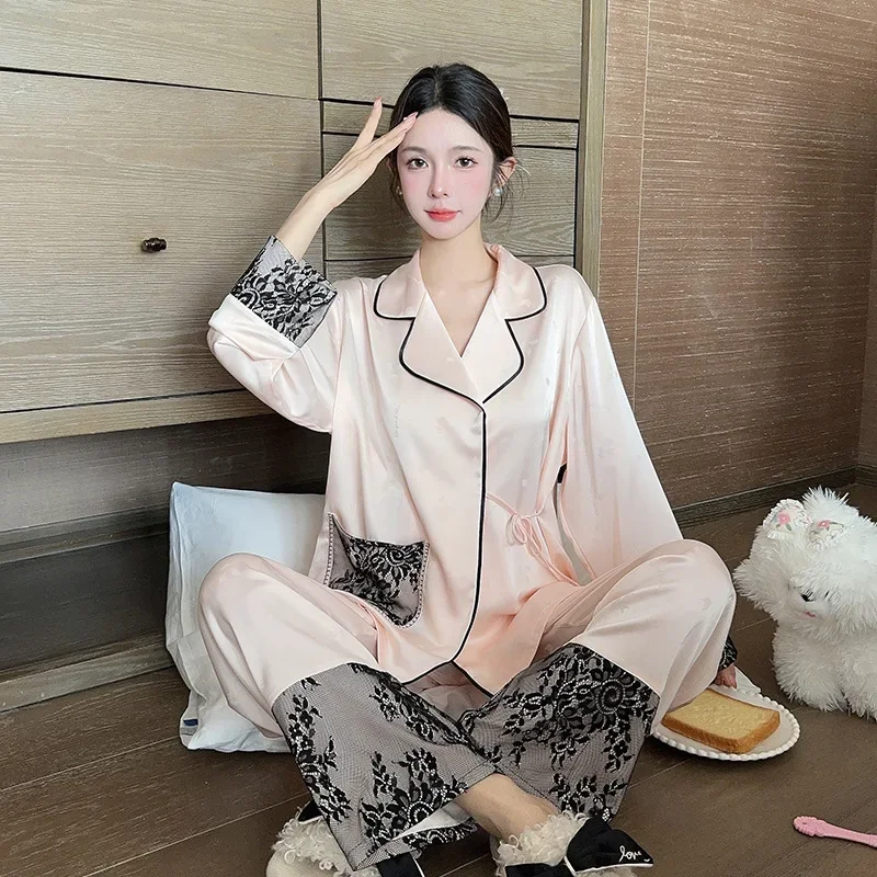 Новинка весенне-осенняя Женская Высококачественная Домашняя одежда из вискозы с