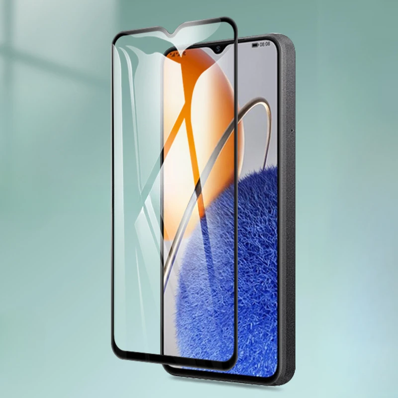 Закаленное стекло 9D для Huawei Nova Y62 Plus прозрачная защитная пленка с черными краями