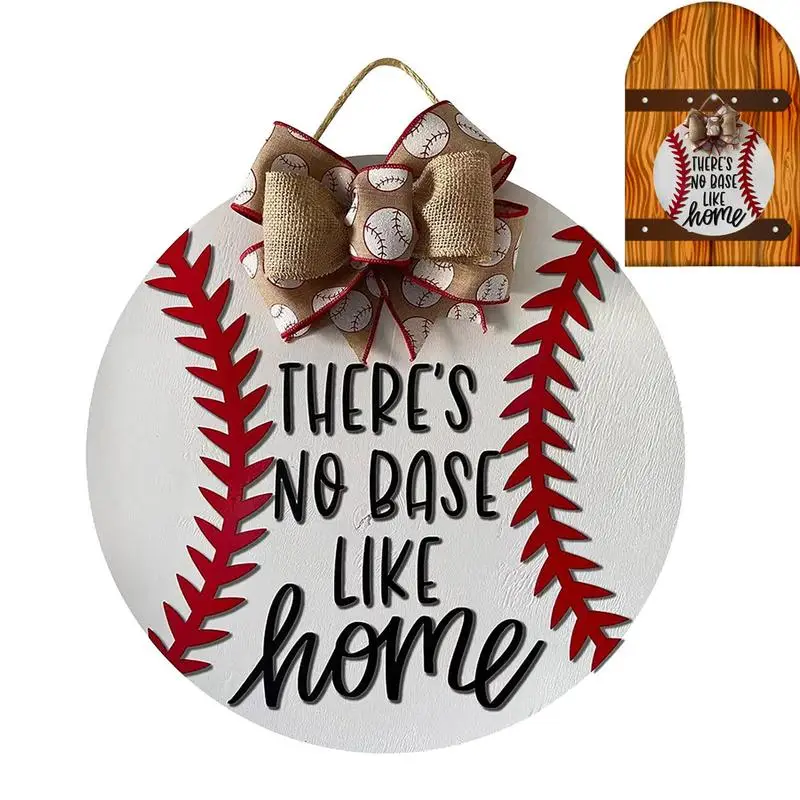 

Знак для входной двери, бейсбольная форма, знак приветствия, украшения для входной двери, деревянный дверной знак, нет основания, например, д...