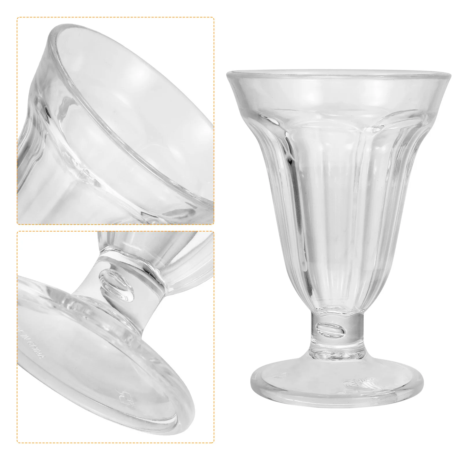 

Dessert Cup Footed Bowl Ice Cream Serving Bowls Appetizer Trifle Cups Crystal Pudding Dishes Glasses Tumbler