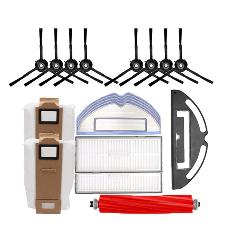 

19Pcs For Roborock Sweeping Robot G10/T7SPLUS/S7 Accessories Side Brush Filter Screen Rag Holder Rolling Brush Dust Box