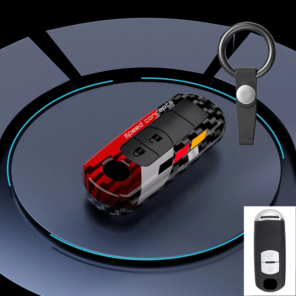 Чехол для ключей с граффити, брелок для Mazda 2 3 6 Atenza Axela Demio CX-5 CX5 CX-3 CX7 CX-9 2015 2016 2017 2018 2019, аксессуары