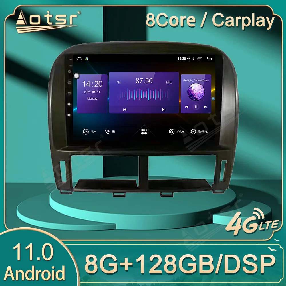 

Автомагнитола на Android 11, Автомобильный мультимедийный проигрыватель для Lexus LS430 2001, 2002, 2003, 2004, 2005, 2006, GPS-навигатор, стереосистема