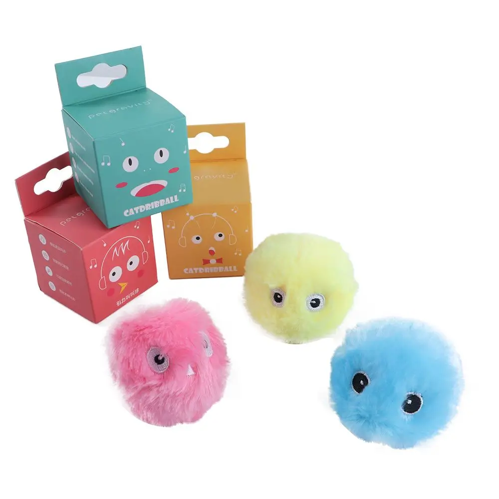 

Interactive Cat Ball Toys Plush Electric Catnip Sound Cat Selfplaying Kitten Toy Pet Ball Pet Supplies Products Toys for Cats