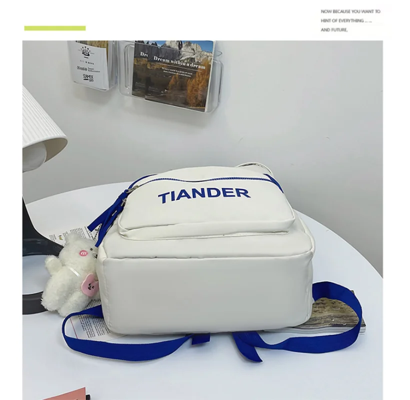 New Women's Backpack Fashion High Middle School Students' Schoolbag Large Capacity College Students' Campus Backpack