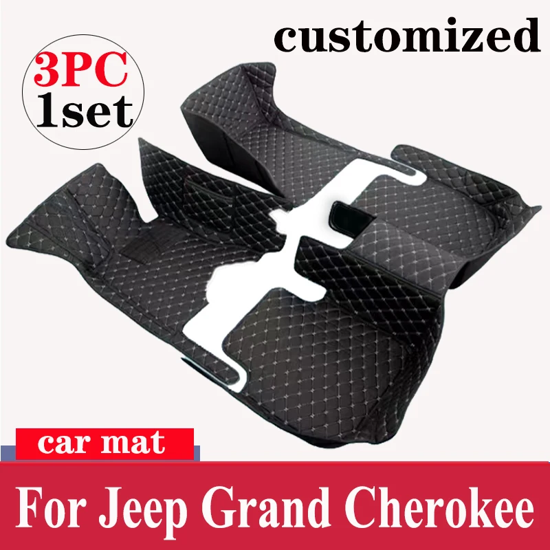 

Car Floor Mats For Jeep Grand Cherokee WJ 1999 2000 2001 2002 2003 2004 Leather Mat Covers Floors Car Accessories Tapis Voiture