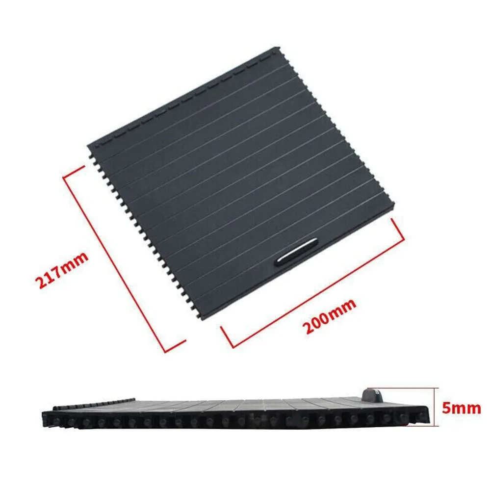 

Car Roller Shutter Cover Cup Holder Slide Roller Blind Shutter Cover For Mercedes W166 ML GL 2012-19