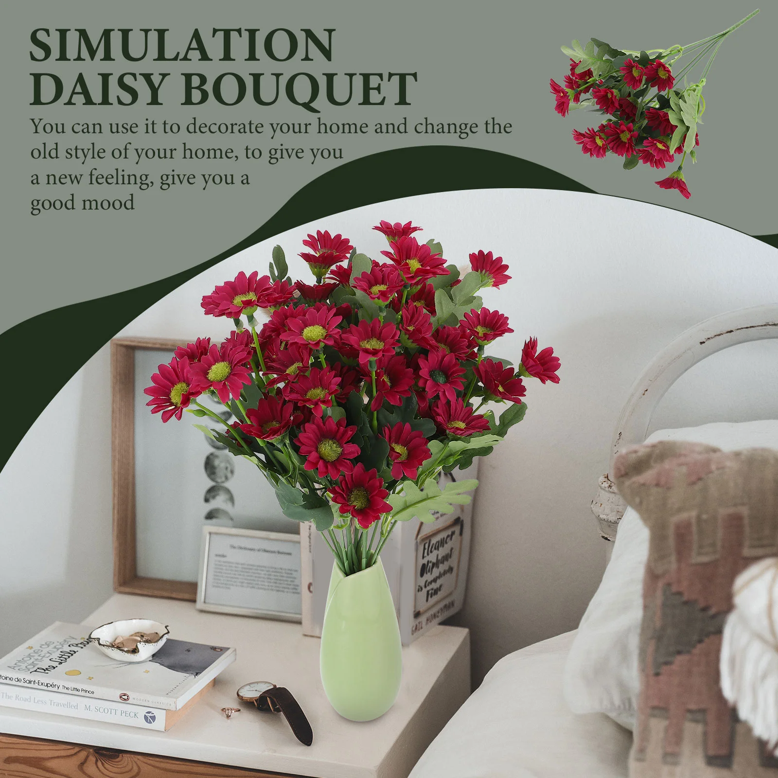 3 шт. бытовой декор из искусственной ромашки свадебные букеты украшения шелковой