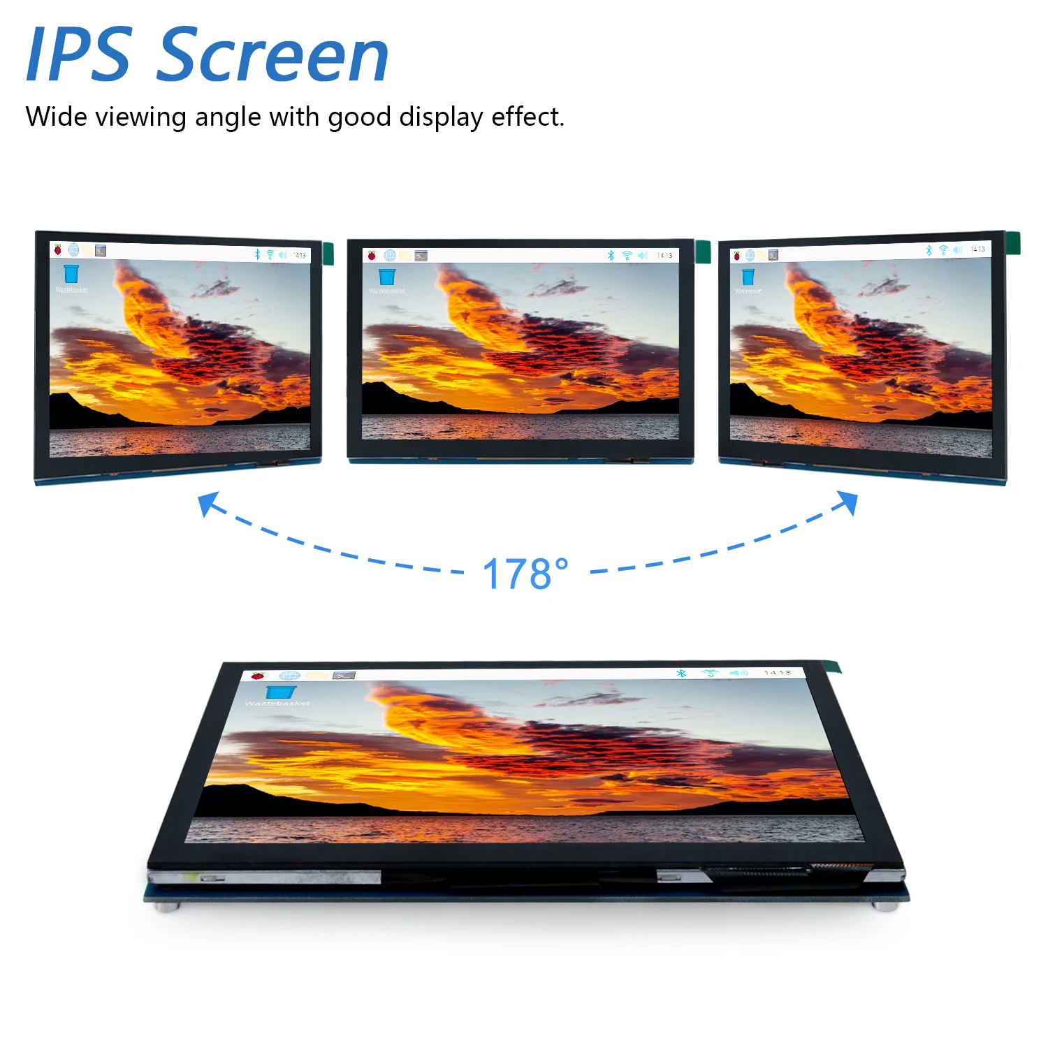 Freenove 5 / 7 дюймовый монитор с сенсорным экраном для Raspberry Pi ...