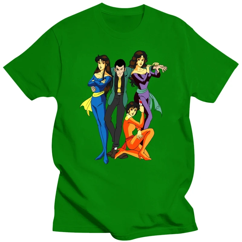 Мужская футболка Lupin Iii the Third Occhi Di Gatto Cartone Anni