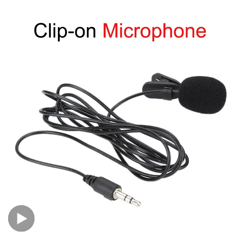Петличный микрофон с отверстием для кнопки для ПК, компьютера, смартфона, миниатюрный проводной маленький микрофон