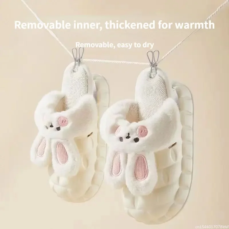 Новинка зимние теплые тапочки Youpin меховые для мужчин и женщин плюшевые