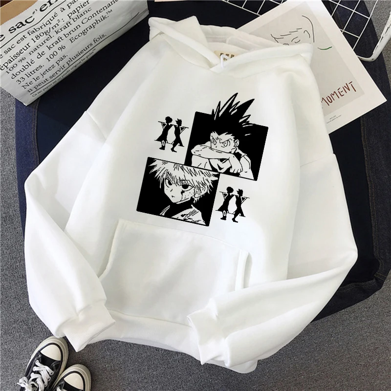 

Hunter X Hunter Hisoka Kurapika Hoodies Women Killua Zoldyck Devil Eye Sweatshirts Autumn Winter Unisex Anime Hoody Streetwear