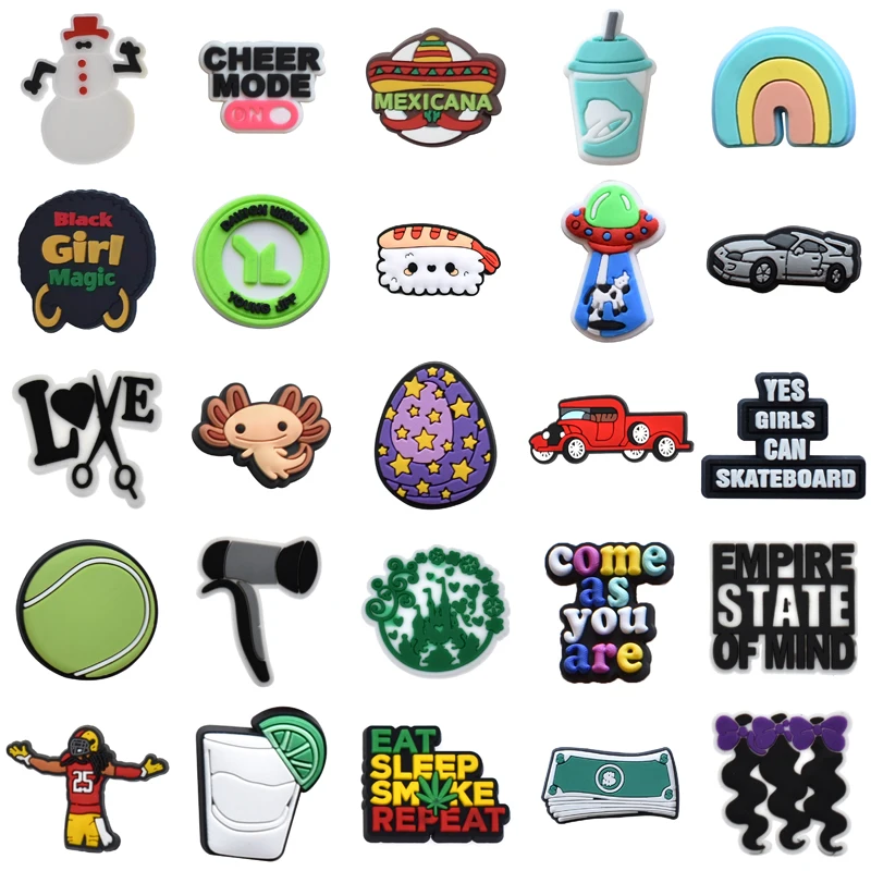 

Летние Новые Подвески для обуви, джинсы, Кроксы, очаровательные рождественские подарки для детей, дизайнерские аксессуары для обуви, булавки, украшения для женщин, подвески