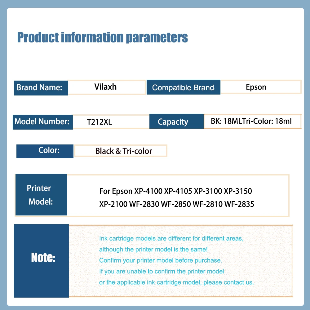 Vliaxh Северная Америка 212 XL 212XL T212XL T212 чернильный картридж для Epson