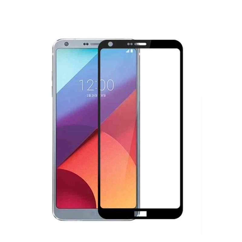 Изогнутый край 3D холодная резьба полное покрытие закаленное стекло для LG G6